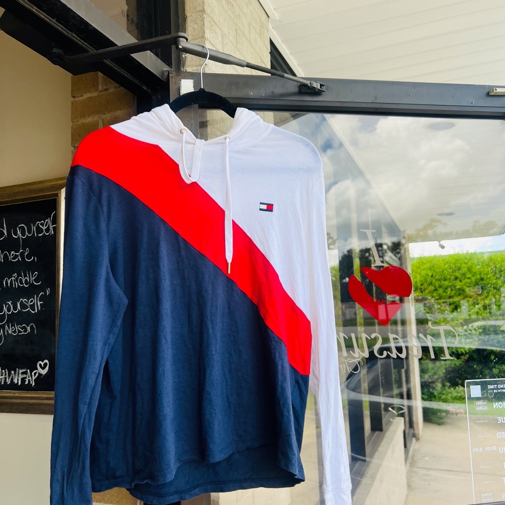 Tommy Hilfiger Sport Tee with Red and White Accents
